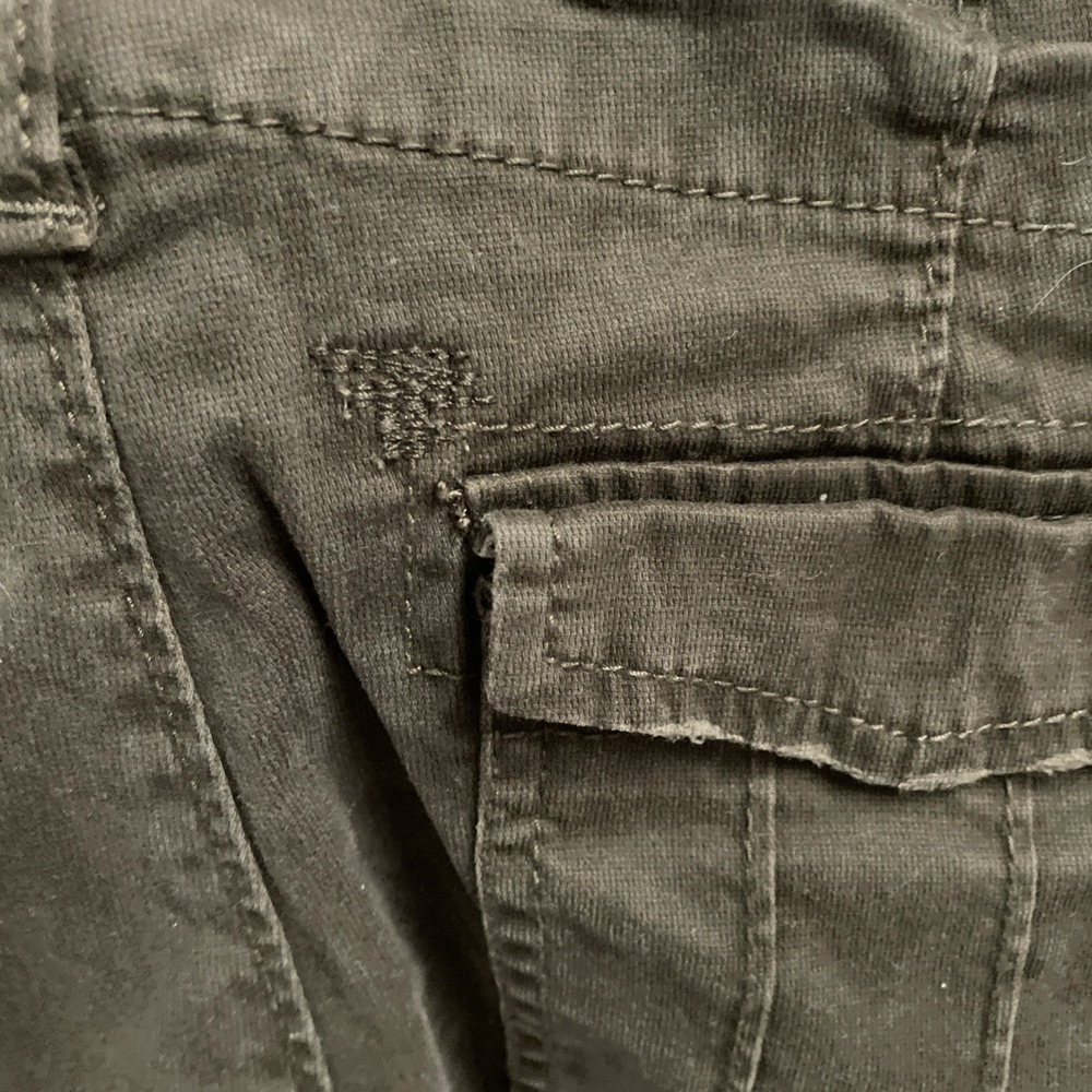 Y2K Abercrombie And Fitch Courdorouy Cargo Tactical Pant Zipper Ankle Distress 8 - Picture 11 of 14